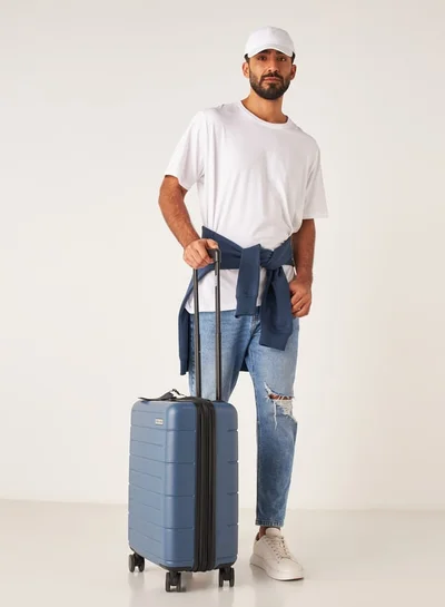 Wave Textured Hardcase Luggage Trolley Bag with Retractable Handle