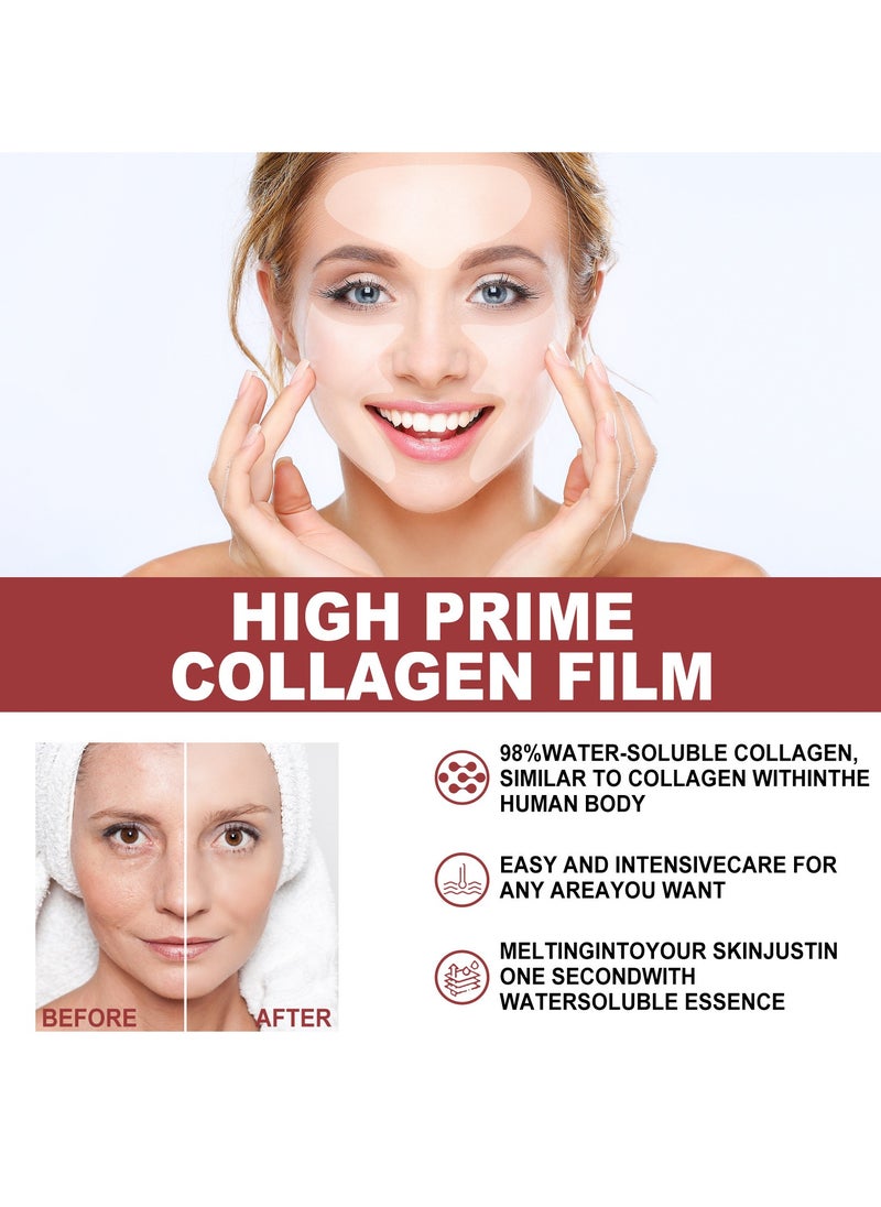 OUHOE 2 Boxes Collagen Mask,Collagen Facial Mask, Soluble Collagen Replenishing Mask, Collagen Moisturizing Mask, Prevent Fine Lines and Protect Skin, Anti-Aging Mask 3pcs*2  - Image 3
