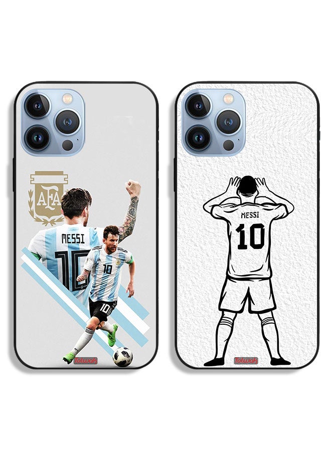 Tolwak Two Cases For Apple iPhone 13 Pro Max Protective Covers Lional Messi  - Image 1