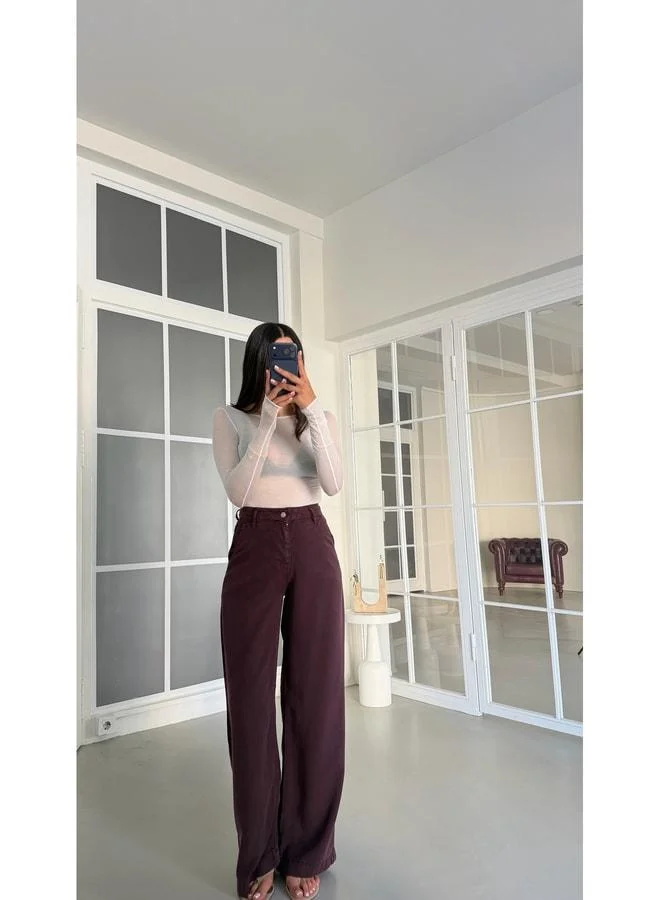 Wine Washable Tencel Denim Pants GAUS-01786.