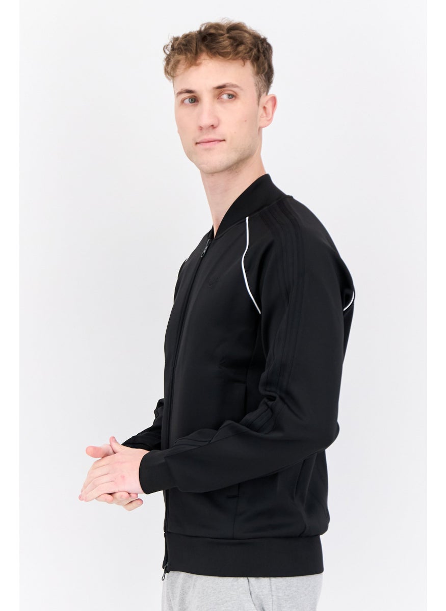adidas Originals Men Sportswear Fit Long Sleeve Training Jackets, Black  - Image 2