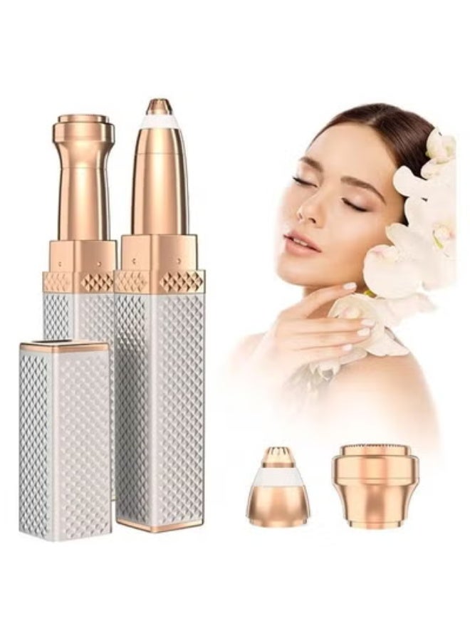 AROAQ Women's Electric Epilator 2 in 1 USB Charging Hair Remover Bikini Painless Shaver Portable Lady Facial Eye Brow Removal Trimmer - Image 1