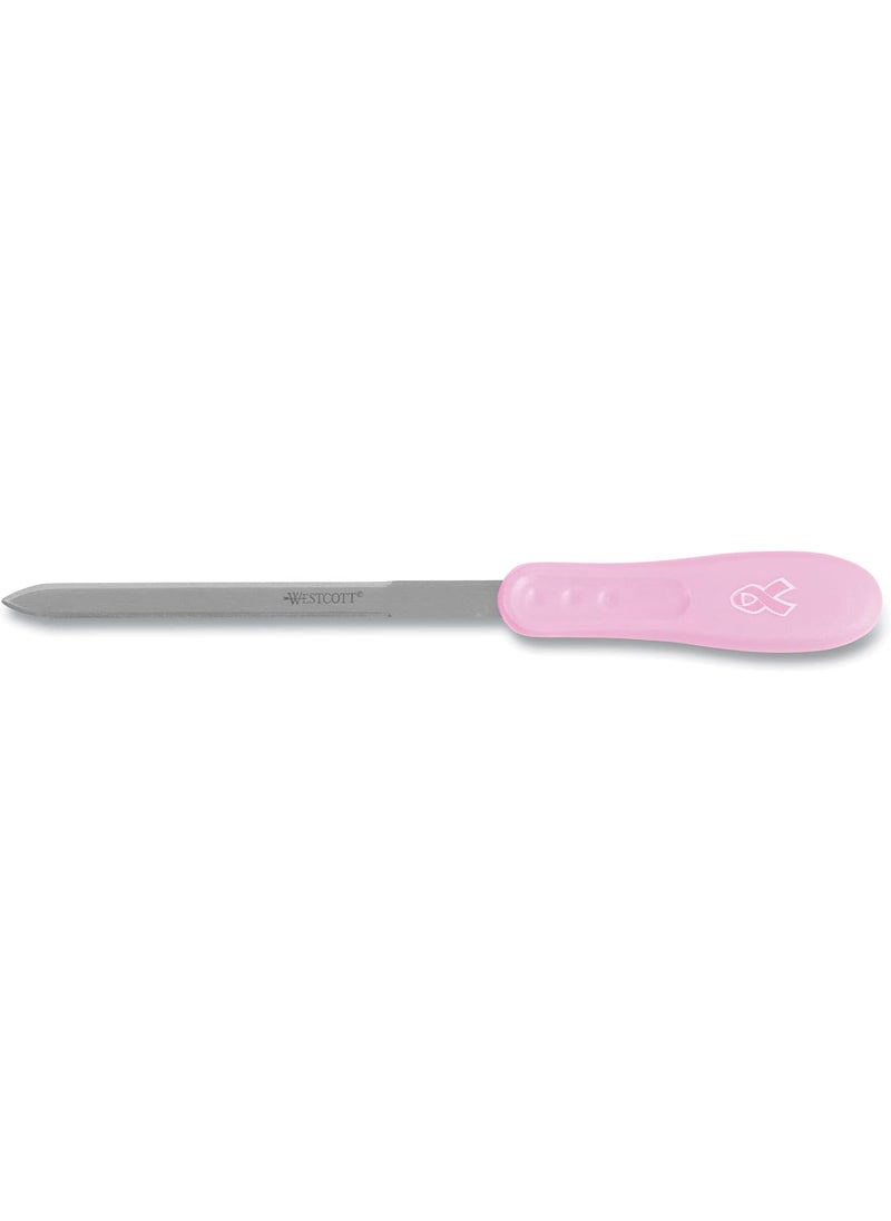 Westcott Westcott Pink Ribbon Stainless Steel Letter Opener  - Image 3