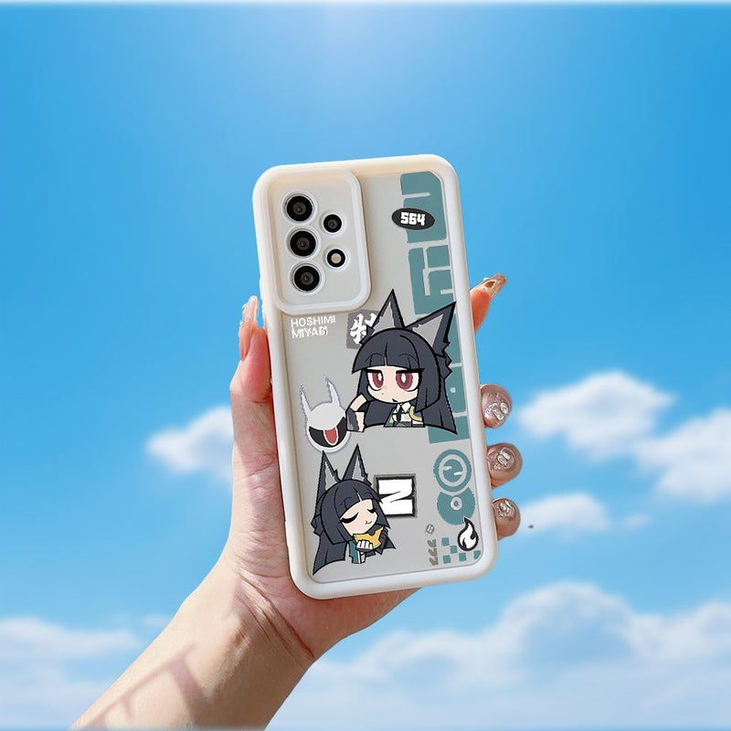 Vintage Design Shockproof Soft Phone Case For Galaxy A55 5G White - Image 2