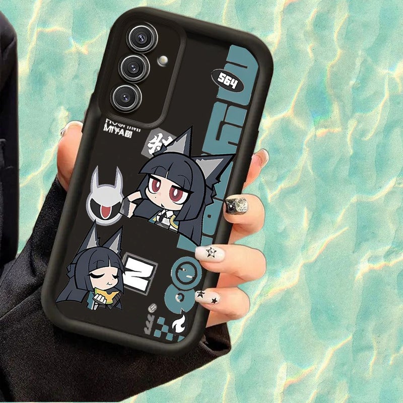 Vintage Design Shockproof Soft Phone Case For Galaxy A55 5G White - Image 5