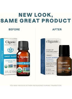 Cliganic Organic Sleep Surrender Essential Oil Blend 10ml, 100% Pure, Natural Aromatherapy Oil for Diffuser Steam, Non-GMO Verified  - Image 2