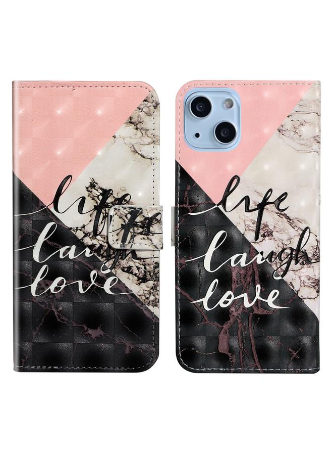 اس-توب جراب جلدي لهاتف iPhone 14 برسومات ثلاثية الأبعاد - Image 1