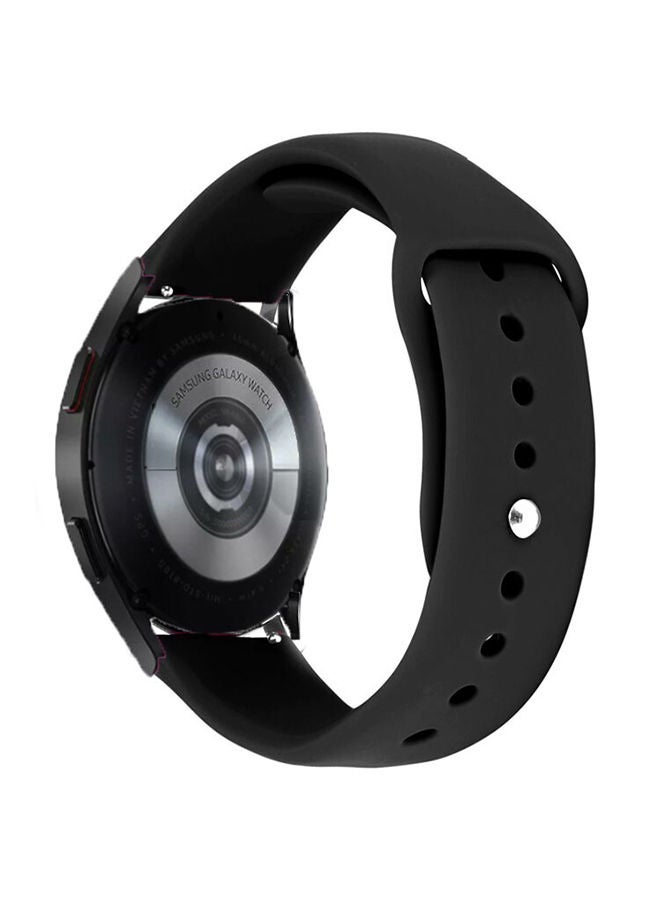 O Ozone Silicone Watch Band 22mm Compatible With Samsung Galaxy Watch 3 45mm / Galaxy Watch 46mm / Gear S3 Frontier / Classic / Watch GT 2 46mm Bands Soft Silicone Smart Watch Wristband - Black - Image 2