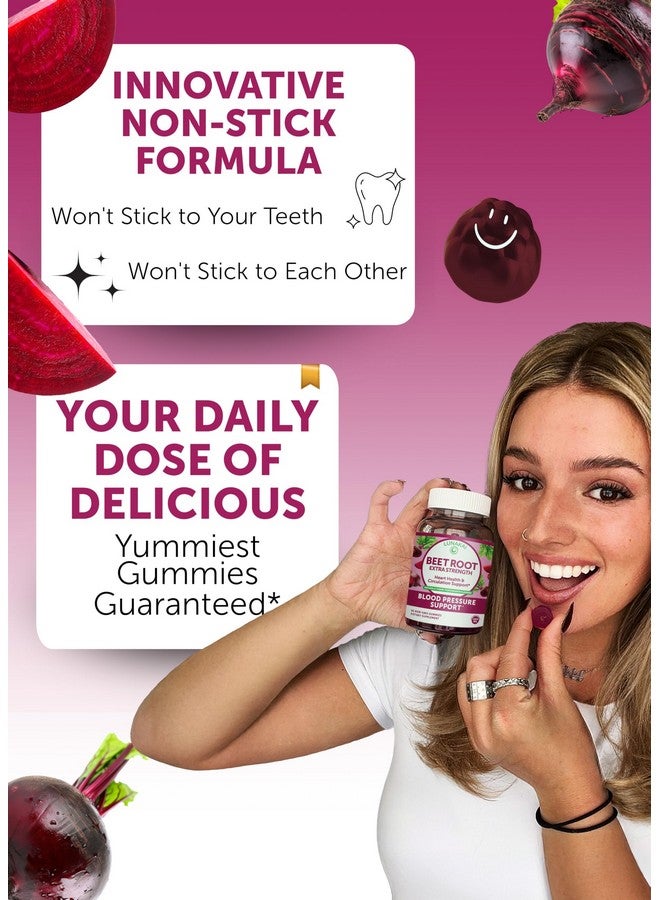 Lunakai USA Made Beet Root Gummies with Antioxidant Blend - Delicious Non-GMO Beet Chews, 60ct - Image 3