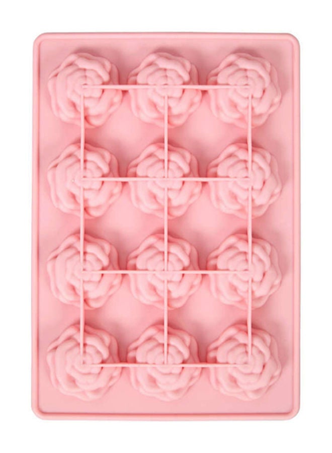 Rose Shape Candy Mould Pink 5.5x8inch - Image 3