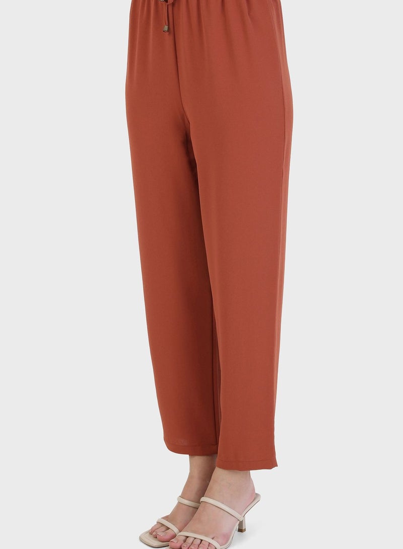 Modanisa Pocket Detail Tunic & Pants Set  - Image 4