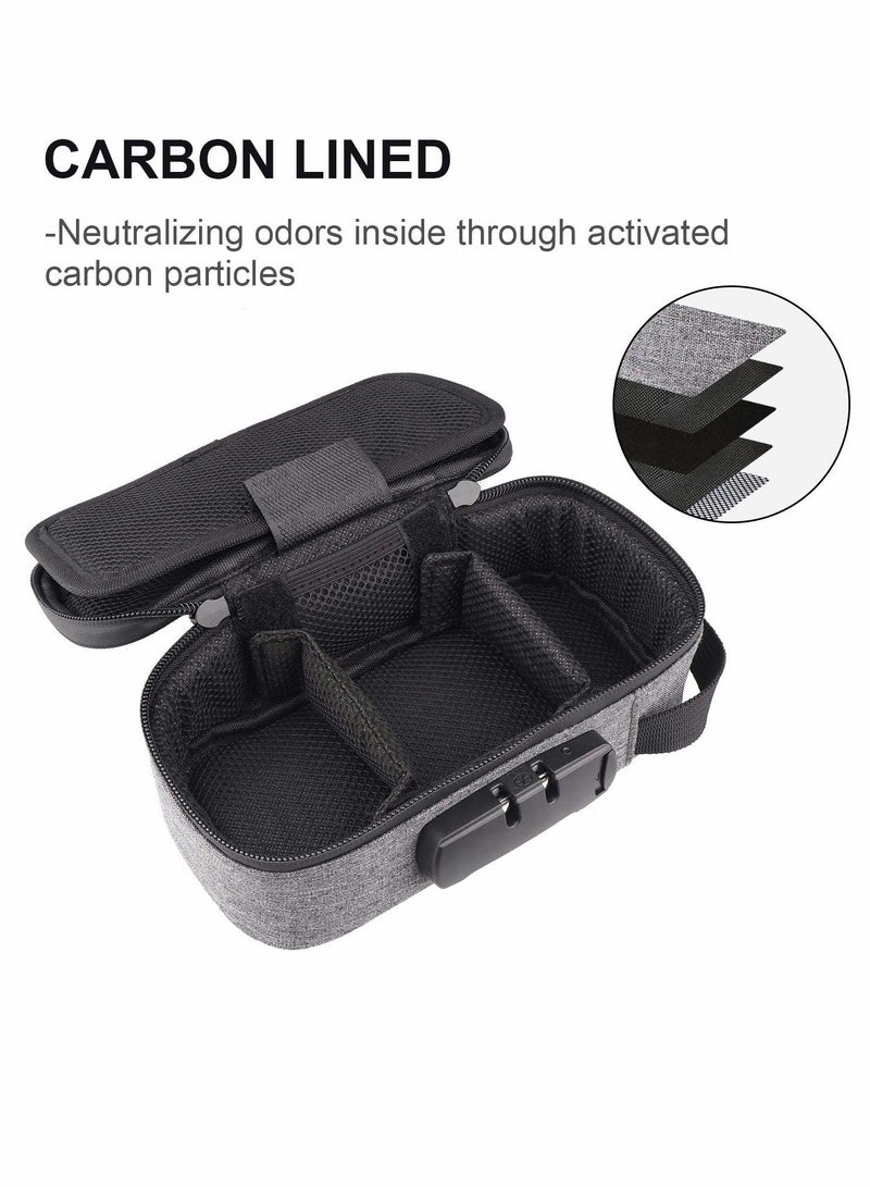 KASTWAVE Smell Proof Bag with Lock, Smell Proof Case, Smell Proof Storage Bag with Odor Absorbing Activated Charcoal Lining for Herbs - Image 2