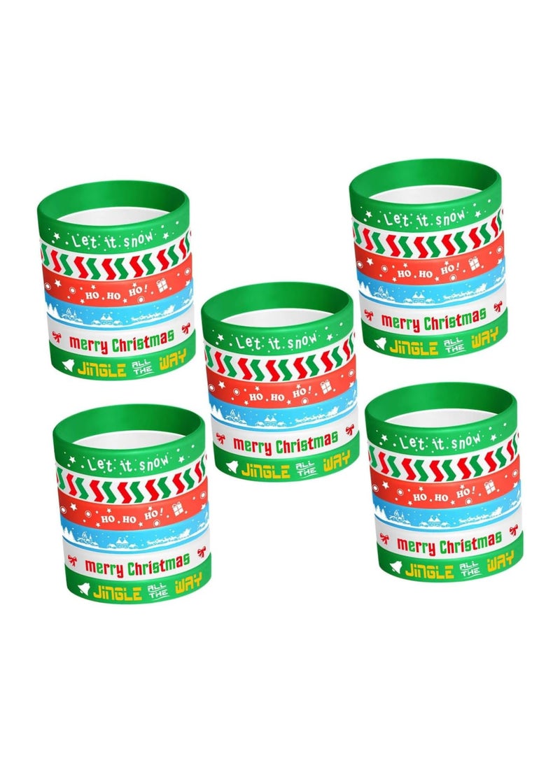 GGOOT 30 Pcs wristband bangles for kids silicone bracelets for kids christmas decor kids decor kid bracelets kids bangles kids wrist leash Silica gel decorations halloween child - Image 1