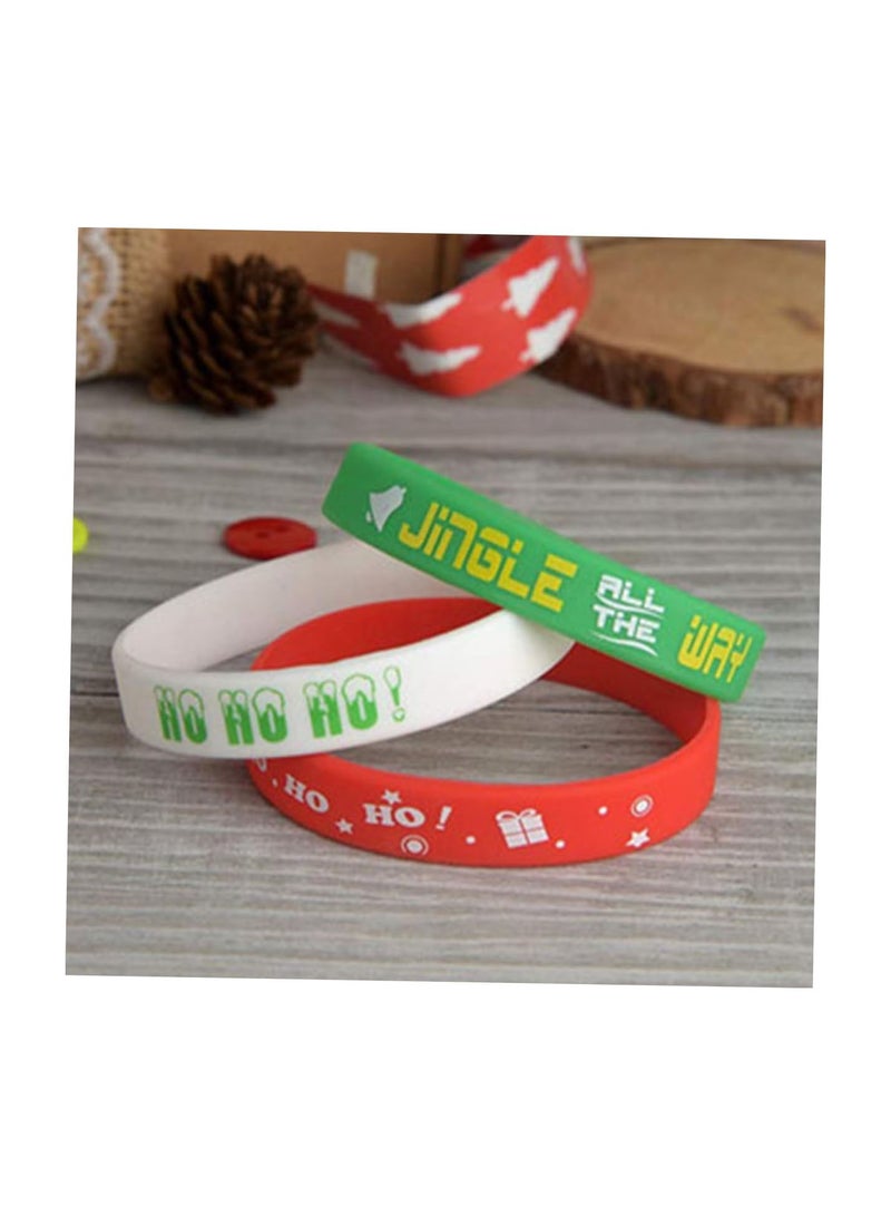 GGOOT 30 Pcs wristband bangles for kids silicone bracelets for kids christmas decor kids decor kid bracelets kids bangles kids wrist leash Silica gel decorations halloween child - Image 3