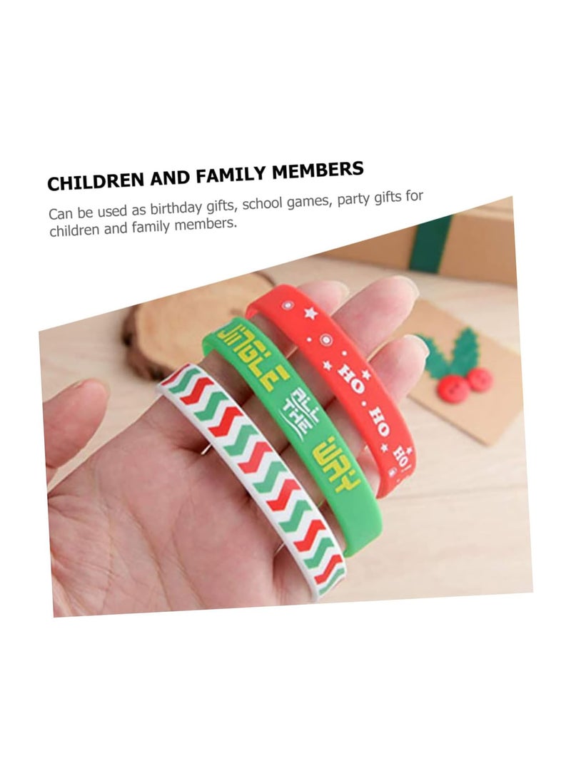 GGOOT 30 Pcs wristband bangles for kids silicone bracelets for kids christmas decor kids decor kid bracelets kids bangles kids wrist leash Silica gel decorations halloween child - Image 5