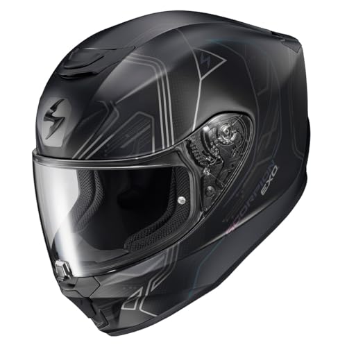 ScorpionEXO R330 Full Face Motorcycle Helmet with Pinlock Ready Shield Bluetooth Ready Speaker Pockets DOT ECE Approved Bendr (Black - Large) - Image 2