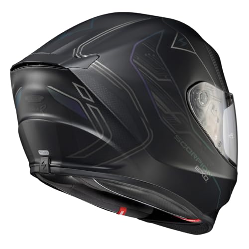 ScorpionEXO R330 Full Face Motorcycle Helmet with Pinlock Ready Shield Bluetooth Ready Speaker Pockets DOT ECE Approved Bendr (Black - Large) - Image 5