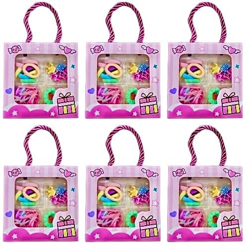 RETURNGIFTS- Pack of 6 kits for girls I Best birthday return gifts for girl kids age upto 3,4,5,6 years old. Party Bulk Gift of small size for Navratri Kanjak Pooja pujan (Design 3) - Image 1