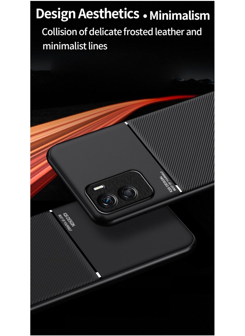 ICARLUS Case for Honor 90 Lite 5G Magnetic Cover Moire Black  - Image 3