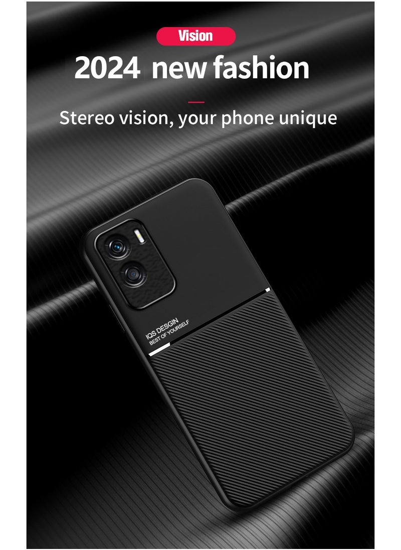 ICARLUS Case for Honor 90 Lite 5G Magnetic Cover Moire Black  - Image 5