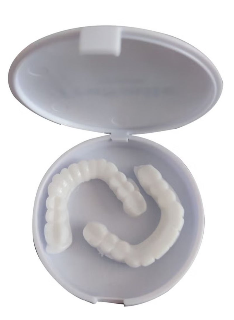 Coconut Teeth Veneers Anti-true Braces Snap On Smile Teeth Whitening Denture Teeth Comfortable Veneer Cover Teeth  - Image 1