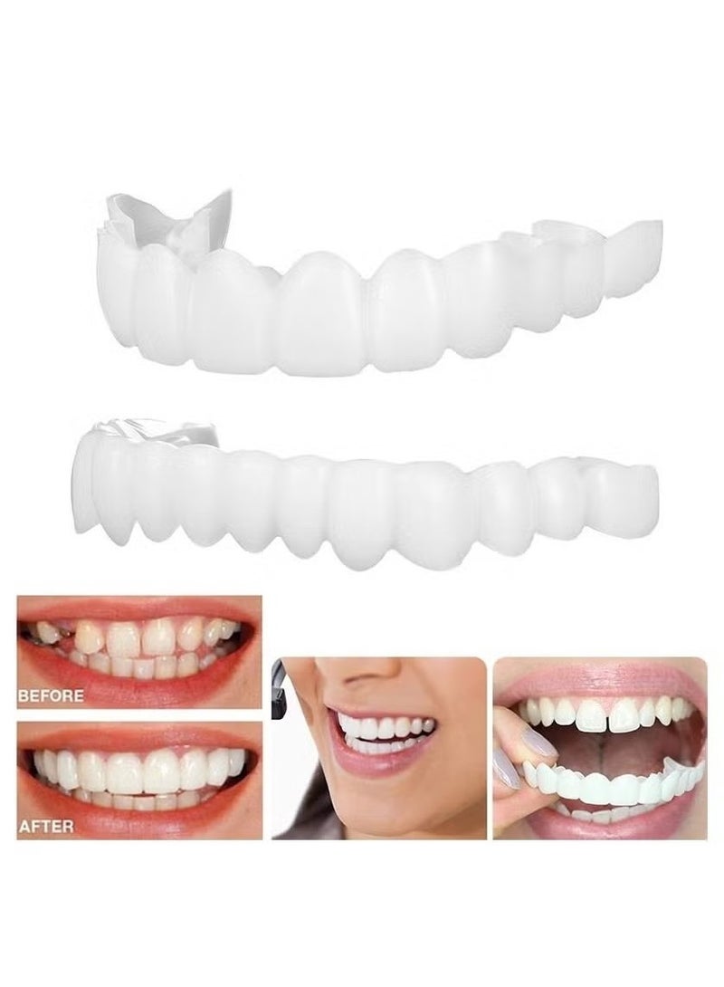 Coconut Teeth Veneers Anti-true Braces Snap On Smile Teeth Whitening Denture Teeth Comfortable Veneer Cover Teeth  - Image 3