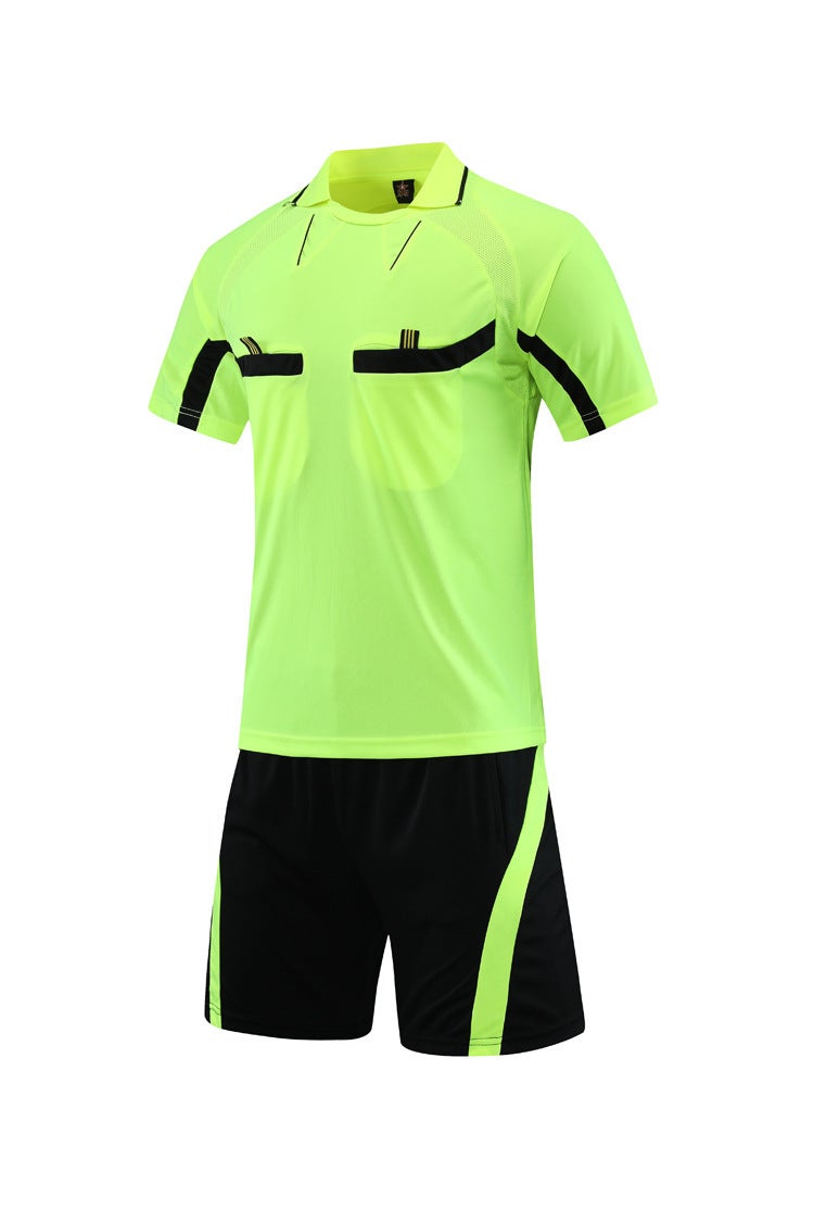 Soccer Referee Clothing Suit Adult Football Game Training Team Uniform World Cup Short Sleeve Shorts Referee Clothing Printing - Image 1