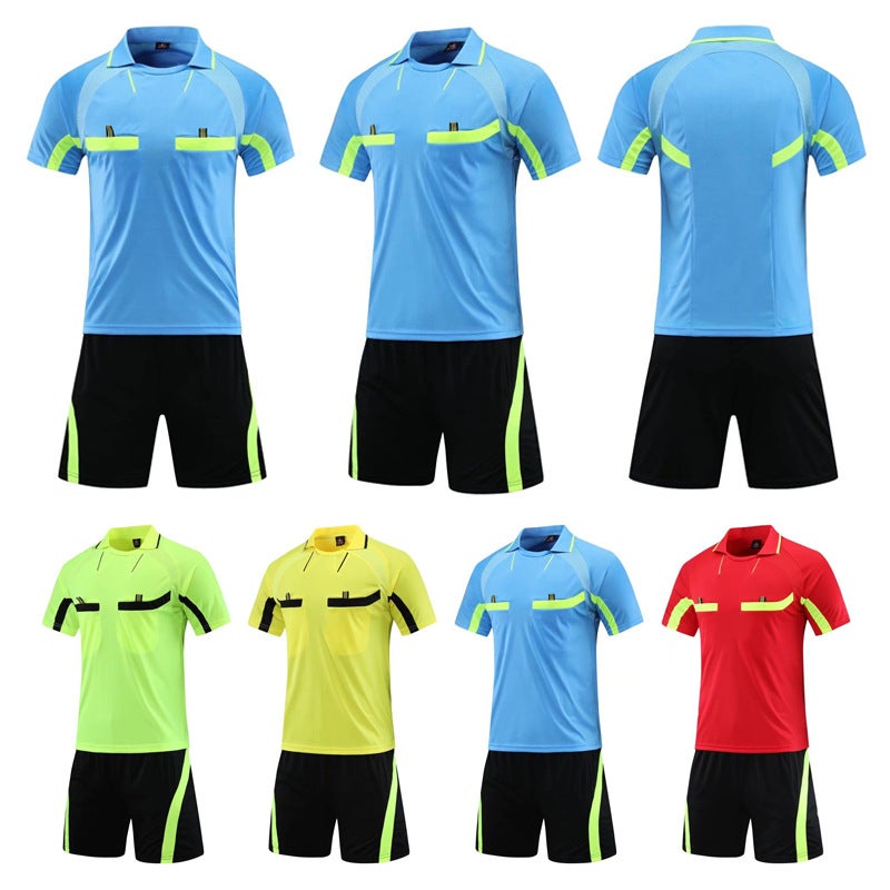 Soccer Referee Clothing Suit Adult Football Game Training Team Uniform World Cup Short Sleeve Shorts Referee Clothing Printing - Image 3