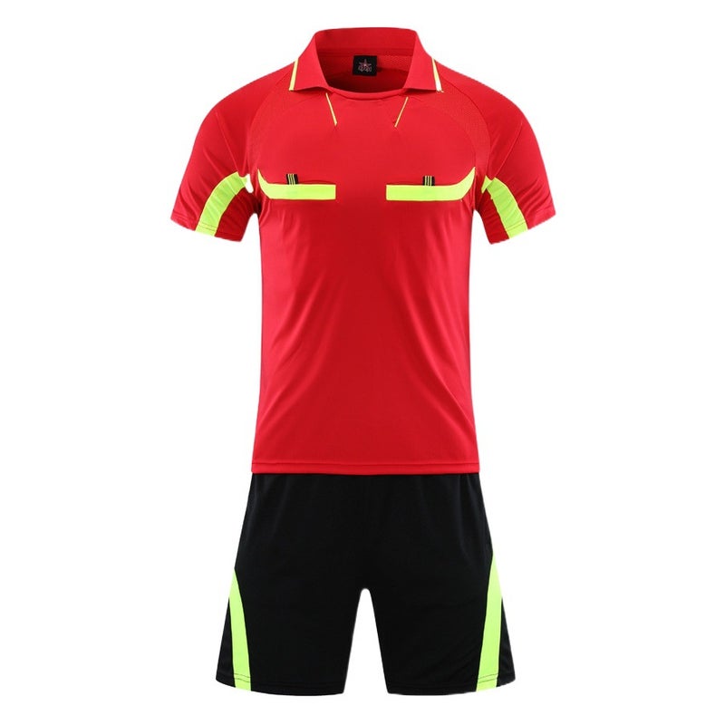 Soccer Referee Clothing Suit Adult Football Game Training Team Uniform World Cup Short Sleeve Shorts Referee Clothing Printing - Image 2