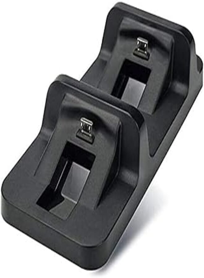 OR PS4 Controller Charger, Dual Charger Stand Charging Dock Station for Sony Playstation DualShock 4 Wireless Controller with Micro USB Cable