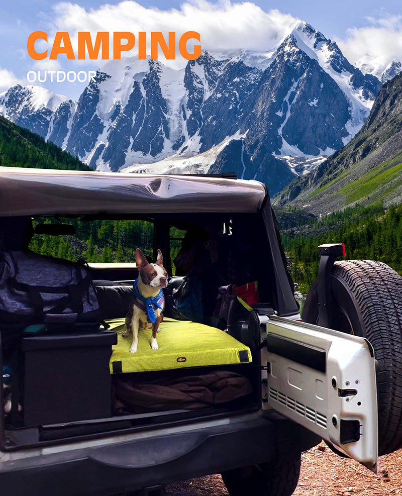 Gaialoop 3 Inch Memory Foam Camping Mattress, Dual Layer Thick Sleeping Camp Pad for Car Tent Cot, Roll-Up Portable Glamping Floor Bed for Guests Sleepover[Single: 75 * 30 * 3"] - Image 4