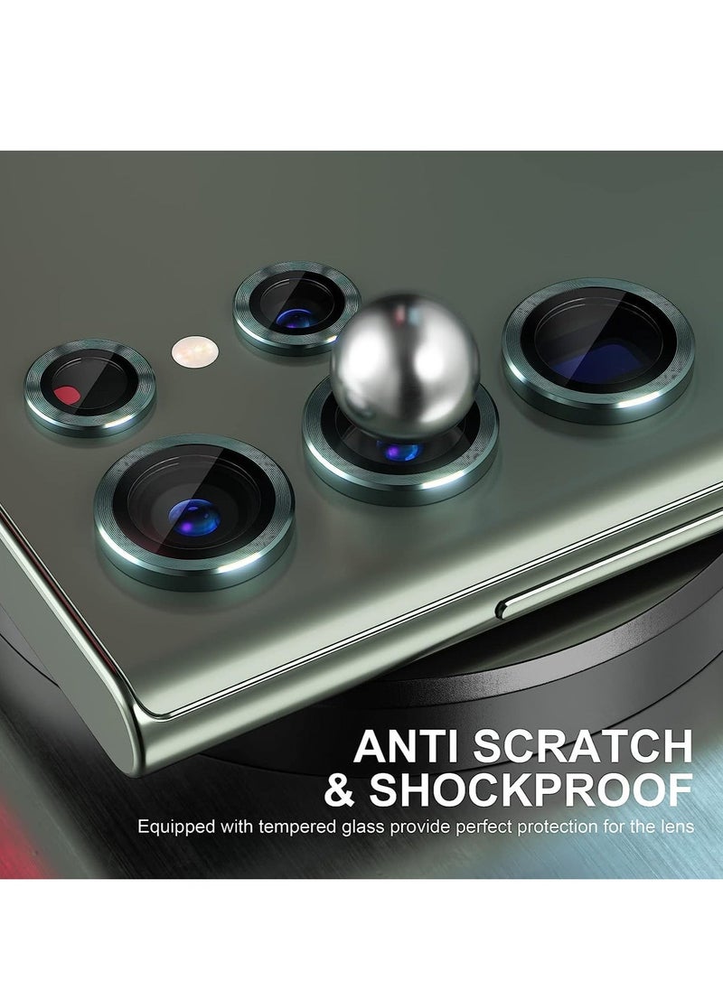 vesus Samsung Galaxy S23 Ultra Camera Lens Protector, Scratch-Resistant Tempered Glass with Alloy Edge Camera Cover Screen Protector - Image 3