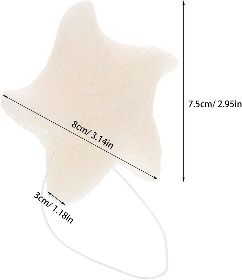 -Shaped Bath Sponge, Super Soft Newborn and Exfoliating Sea Sponge for Gentle Bathing, Bath Essentials for Home and Bathtub Use - Image 2