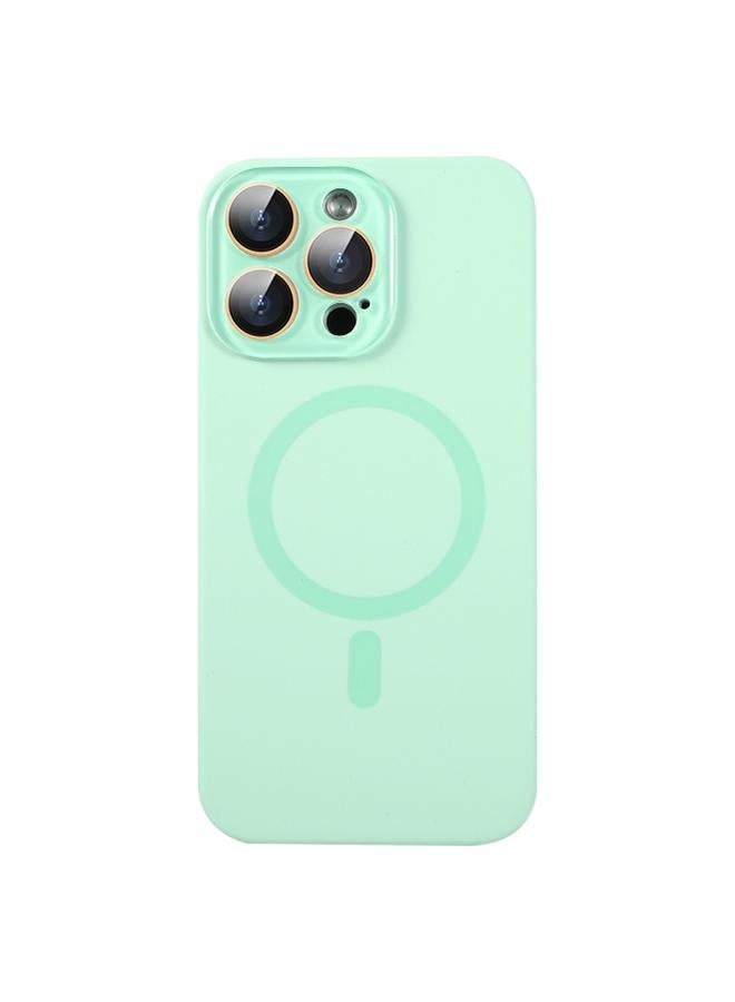 S-TOP Case For iPhone 15 Pro Max Liquid Silicone MagSafe Full Coverage Phone Case with Lens Film - Image 1