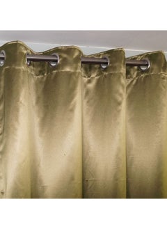 Lushomes Satin Curtains, Brown Satin Door Curtain, Plain Door Curtain, 7.5 Feet Curtains With 8 Metal Ss Eyelets, 4.5 Ft X 7.5 Ft (54 X 90 Inches, Single Pc)  - Image 2