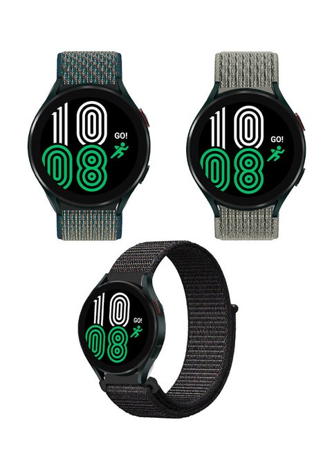 3pcs Watchband Bundle Compatible with all Samsung, Huawei and Amazfit with 20mm band size