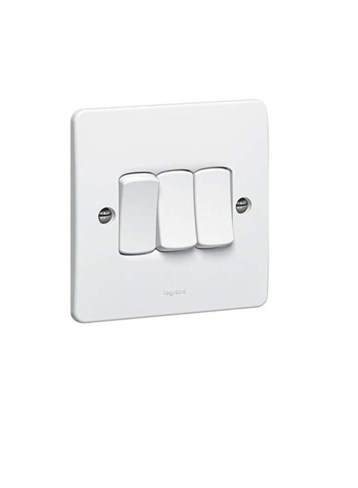 ليجراند مفتاح ليجراند سينرجي وايت 3Gang أحادي القطب 10 أمبير 250 فولت - 730124 - Image 2