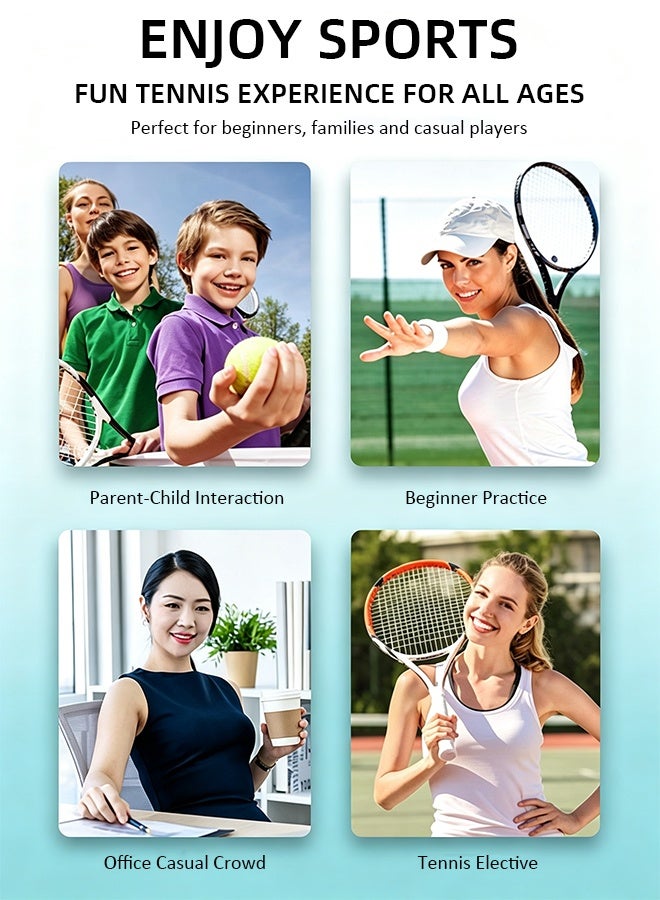 DUNISO Tennis Rackets Set for Student with 2 Lightweight Racquets with Bag & Water Base, Light Training Tennis's Racquet for Beginner kids Racket Practice - Image 5