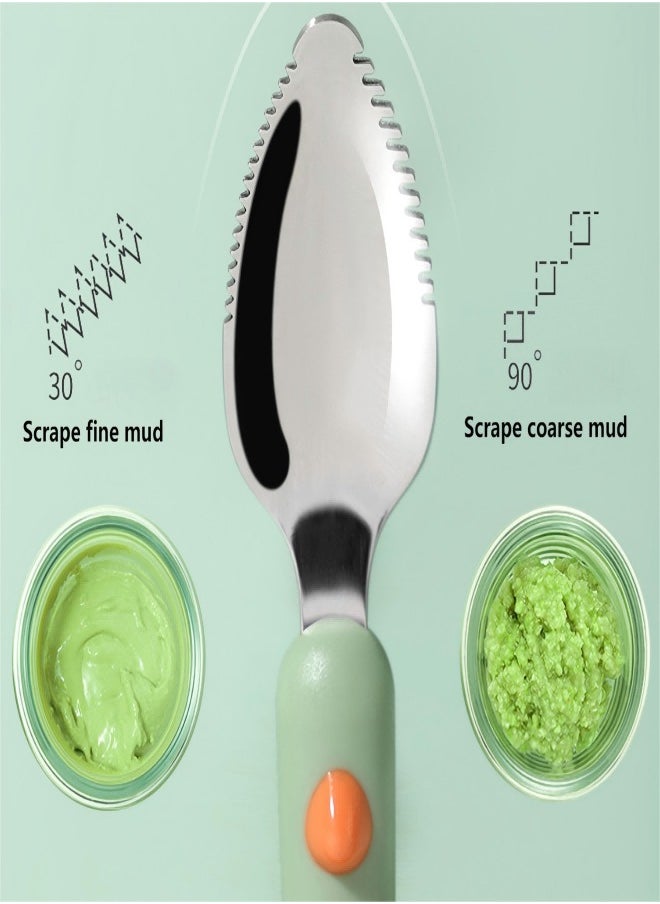 Beautiful - Scraper Spoon, Baby Food Spoon, Baby Tableware Fruit Scraper Spoon With Double Heads - Image 1
