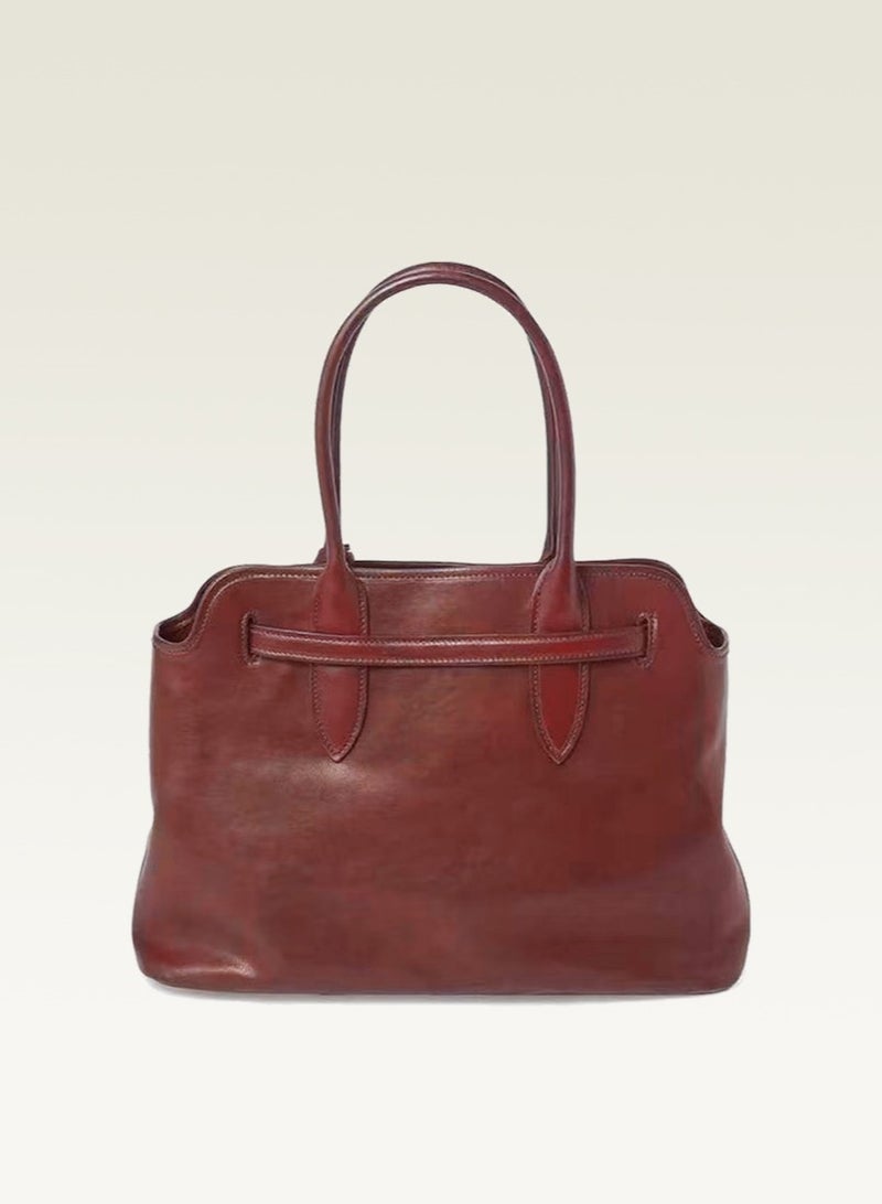 Miu Miu MiuMiu ladies' bag, fashion portable messenger bag, red. - Image 3