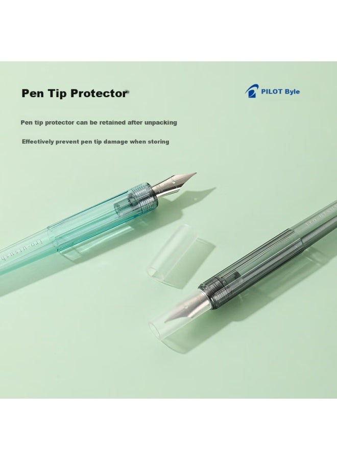 Pilot Iro-Utsushi Transparent Minimalist Drawing Pen Color Ink Sketch Pen For Students And Adults Fir-70R-Cl-M-Chn M Nib Clear Blue - Image 2