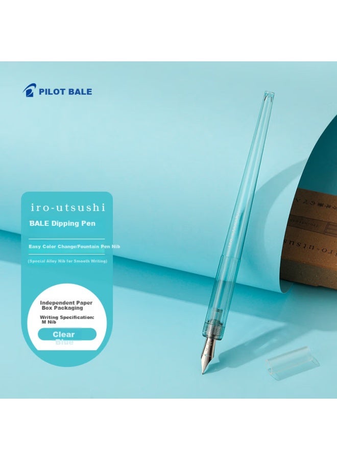 Pilot Iro-Utsushi Transparent Minimalist Drawing Pen Color Ink Sketch Pen For Students And Adults Fir-70R-Cl-M-Chn M Nib Clear Blue - Image 1