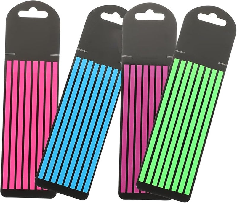 Tehaux علامات صفحات فلورية شرائط قراءة محمولة ألوان متنوعة أداة تمييز الجمل - Image 1