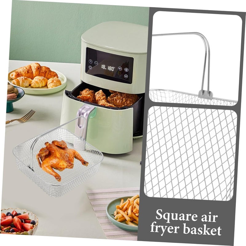Care processed raw material VOSAREA Square Air Fryer Basket with Handle Perforated Mesh Design for Optimal Air Circulation for Baking Frying and Toasting Compatible with Air Fryer Accessories General compatible practical design Various size alternatives Precision made Global production standard crafted Global versatile design Easy daily handling design Periodic stock arrangement Balanced universal design Wide range expanded design Daily wear upgraded resistant material Cross-location transit friendly build Fine detail Multiple design variants Certified stocked merchandise All budget friendly options Gulf market trial optimized design Affordable trusted craftsmanship Care processed raw material Fast & slow shipment compatible Reliable durability Multi-source stock guarantee Cross product compatible Carefully selected solid material Longevity upgraded craftsmanship - Image 4