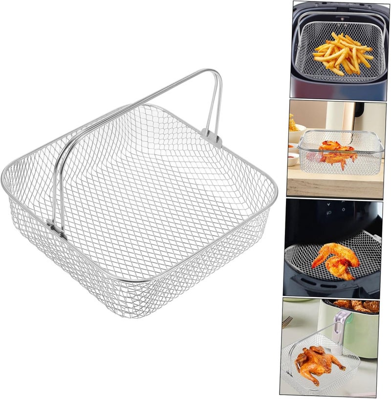 Care processed raw material VOSAREA Square Air Fryer Basket with Handle Perforated Mesh Design for Optimal Air Circulation for Baking Frying and Toasting Compatible with Air Fryer Accessories General compatible practical design Various size alternatives Precision made Global production standard crafted Global versatile design Easy daily handling design Periodic stock arrangement Balanced universal design Wide range expanded design Daily wear upgraded resistant material Cross-location transit friendly build Fine detail Multiple design variants Certified stocked merchandise All budget friendly options Gulf market trial optimized design Affordable trusted craftsmanship Care processed raw material Fast & slow shipment compatible Reliable durability Multi-source stock guarantee Cross product compatible Carefully selected solid material Longevity upgraded craftsmanship - Image 5