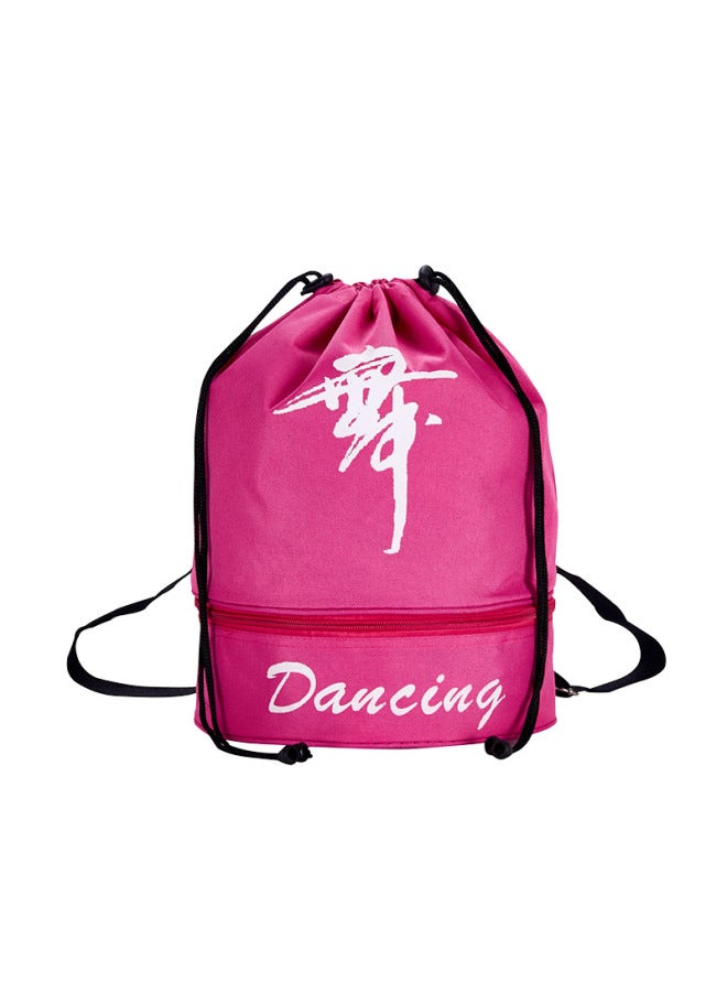 Dance Bag Children's Dancing Latin Ballet Bag Backpack Cute Fashion Dance Backpack Printable LOGO-Color:Pink - Image 5