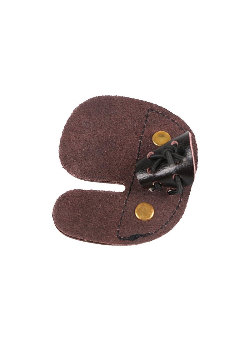 GGOOT PU Leather Archery Finger Guards Glove Protector for Adult Kids/Finger Tabs Finger Saver Right Hand For Recurve Bow  - Image 4