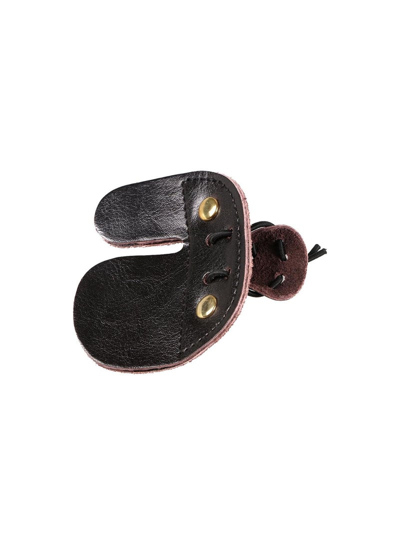 GGOOT PU Leather Archery Finger Guards Glove Protector for Adult Kids/Finger Tabs Finger Saver Right Hand For Recurve Bow  - Image 1