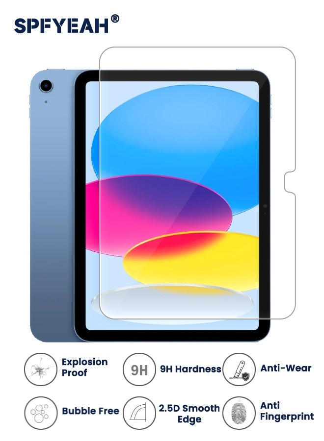 اس بي اف يا. [2 في 1] حافظة iPad (A16) الجيل الحادي عشر 11 بوصة (2025) / iPad الجيل العاشر 10.9 بوصة (2022) مع واقي شاشة زجاجي مقوى عالي الدقة، رفيع وخفيف الوزن، مقاوم للاصفرار، مقاوم للصدمات ومرن لجهاز iPad 11 2025 / iPad 10 2022 (شفاف) - Image 3