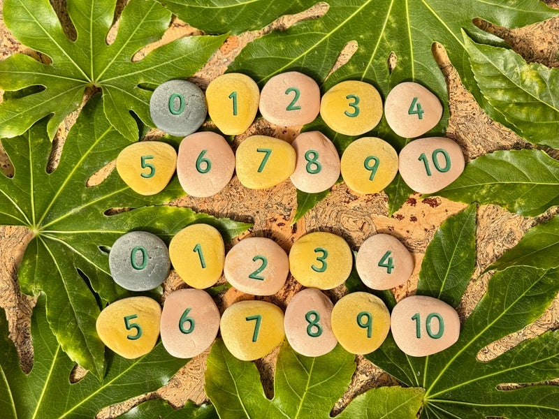 Yellow Door YD-11 Number Pebbles, Kindergarten Grade to 3 Grade, 5" H, 3" L, 3" W - Image 2